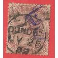 England 1880 Queen Victoria SG168- Used- Cancel- Postmark- Post Mark