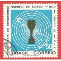 Brazil 1970 Football World Cup - Mexico - Used- Cancel- Postmark- Post mark