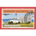 Guernsey- Single- Used- Cancel- Postmark- Thematic- Transport- Vehicle