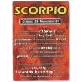 Post Card- Postcard- SCORPIO- Used- Cancel- Thematic- Writing- Stamp- Flora- Flowers