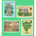 Bailiwick of Guernsey-1975 The exile of Victor Hugo-Set- MNH-Thematic-  People-House-Art-Craft-Flora