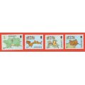 Jersey 1980 Old Fortress - MNH- Set- Thematic- Maps