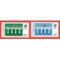 Guernsey- MNH- Set- 984 EUROPA Stamps - Bridges - The 25th Anniversary of CEPT - Thematic- Bridges