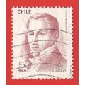 Chile- Used- Cancel- Postmark- Thematic- Famous People