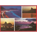 Postcard- Post Card- Unused- Thematic- Beach- Scenery- Buildings- Mountains