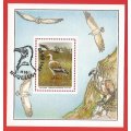 Transkei-1991- M/S-CTO- SACC 276a-Thematic-Fauna-Birds-Egyptian Vulture