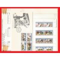 SWA-1981-Philatelic Form+FDC+Set MNH Stamps-Thematic-Salt Mining-Transport