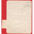 Union of SA-Joko Tea- Statement+Receipt+Postage Stamp Used for Revenue-1945-Postmark