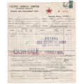 Union of SA-CALTEX AFRICA LIMITED-InvoiceandConsignment-1946-Postmark
