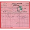 Union of SA-Die Boesmansrivier Kooperatiewe Kaasfabriek- Invoice-1945-Cancel-Postmark