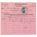 Union of SA-BONNIEVALE- Invoice-1945-Cancel-Postmark