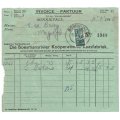 Union of SA-BONNIEVALE- Invoice-1945-Cancel-Postmark