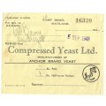 Union of SA-Compressed Yeast LTD-1945-No 16320-Receipt