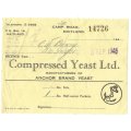 Union of SA-Compressed Yeast LTD-1945-No 14726-Receipt