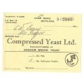 Union of SA-Compressed Yeast LTD-No 2303-1945-Receipt