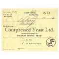 Union of SA-Compressed Yeast LTD-No 2741-1945-Receipt