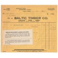 Union of SA-BALTIC TIMBER CO-Hardware-Timber-Joinery-Invoice-No 3851-1945 Fixed price of Cement WW2