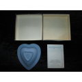 1983 Wedgwood heart shaped dish + Box + Pamphlet