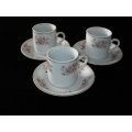 3XCup and Saucers- ST Made in China