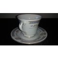 Cup and Saucer-Crescent-Fine China-Made in China-JIE PAI-Mix and Match