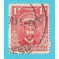 Southern Rhodesia-1d-Cancel-Used-Thematic-Famous Person SACC2