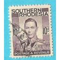 Southern Rhodesia-10d-Cancel-Used-Thematic-Famous Person SACC49