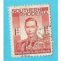 Southern Rhodesia-1d-Cancel-Used-Thematic-Famous Person
