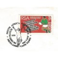 RSA-1996-Cover-FDC-Cancel-South Africa v England-5th Test Match-Cape Town-Thematic-Sport