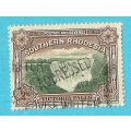 Southern Rhodesia-2d-Victoria Falls-Used-Cancel-Thematic-WaterFall