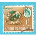 Southern Rhodesia-1/-Emeralds-Used-Cancel-Thematic-Stones-Emeralds