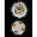 Pottery Garden-Ye Olde World-Potterwoods-Trio-Cup, Saucer, Side Plate-Fruit Scene