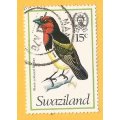Swaziland-15c-Used-Cancel-Thematic-Fauna-Birds