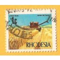 Rhodesia-1c-Cancel-Used-Thematic-Flora-Agriculture