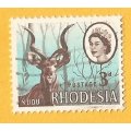 Rhodesia-3d-Cancel-Used-Thematic-Fauna-Kudu