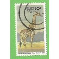 South West Africa-50c-Used-Cancel-Thematic-Fauna-Wild Life