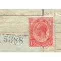 Union of South Africa-Receipt-Cancel-On Paper-Thematic-Famous Person
