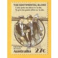 Australia-27c-Used-Cancel-Thematic-People-The Sentimental Bloke