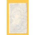 Union of South Africa-SACC 142-2d-Coronation of Queen Elizabeth-Used-Cancel-Thematic-Famous Person