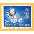 RSA-First Definitive-2c-Pouring Gold-Used-Cancel-Thematic-Industry-Mining- Dropped Gold Variety
