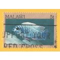 Malawi -Used-Cancel-Thematic-Fauna-Fish