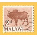 Malawi -2d-Used-Cancel-Thematic-Fauna-Cattle