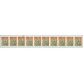 RSA-1977 SACC435a -Coil-1c-Protea-Strip of 10-MNH-Thematic-Flora-Protea-Variety-Lines