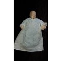 Sleeping Baby Doll Blue outfit. Collectable Doll -Not Marked