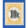 SWA 1961 Postage dues SACC61 - MNH Vignette shifted to the right