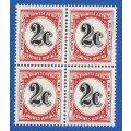 SWA- Postage dues- SACC57 - 2c - MNH lines through stamp