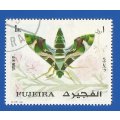 Middle East 1972 Moths - Fujeira- Used- Thematic- Fauna- Moth