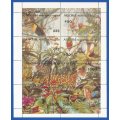 Russian State- MNH- Miniature Sheet-Thematic- Fauna- Wild Animals- Jungle- Shifted Perfs