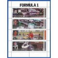 Russian State- MNH- Miniature Sheet-Thematic- Formula 1- Transport- Cars- Shifted Perfs
