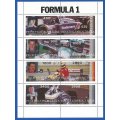 Russian State- MNH- Miniature Sheet-Thematic-Transport-Racing Cars-Formula 1- Shifted Perfs