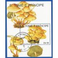 Sao Tome And Principe 1990 Fungi Hypholoma capnoides -Used-M/S-Thematic-Flora-Mushroom-
